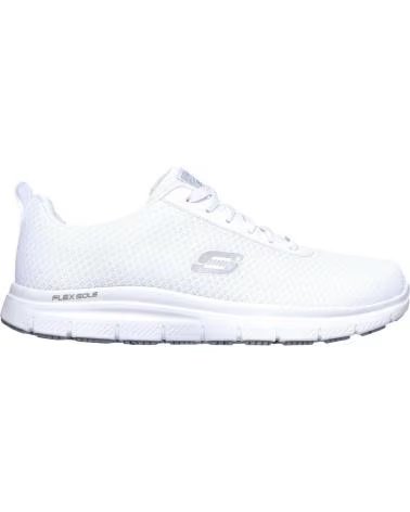 Sportschuhe für Herren SKECHERS FLEX ADVANTAGE SR BENDON SNEAKER WEISS BLANCO