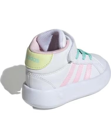 Sportschuhe für Mädchen und Junge ADIDAS ZAPATILLAS GRAND COURT MID PARA BEBE EN COLOR BLANCO BLANCO