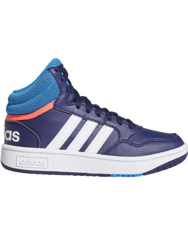 Scarpe per Bambina e Bambino ADIDAS ZAPATILLAS HOOPS 3 0 MID PARA NINOS UNISEX EN COLOR AZUL AZUL