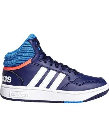 Scarpe per Bambina e Bambino ADIDAS ZAPATILLAS HOOPS 3 0 MID PARA NINOS UNISEX EN COLOR AZUL AZUL