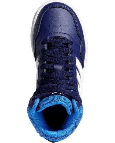Scarpe per Bambina e Bambino ADIDAS ZAPATILLAS HOOPS 3 0 MID PARA NINOS UNISEX EN COLOR AZUL AZUL