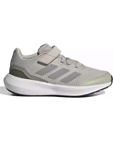 Sneaker für Mädchen und Junge ADIDAS ZAPATILLAS RUNFALCON 3 0 ELASTIC LACE TOP STRAP PARA NINOS U GRIS