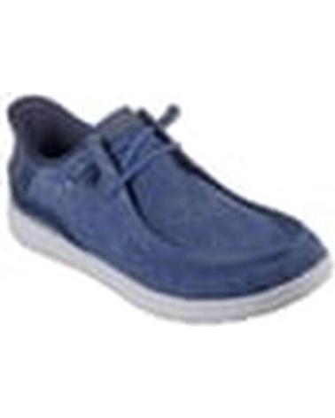 Nauticos-De-Hombre-SKECHERS-ZAPATILLAS-210959DEN-PARA-HOMBRE-EN-COLOR-AZUL