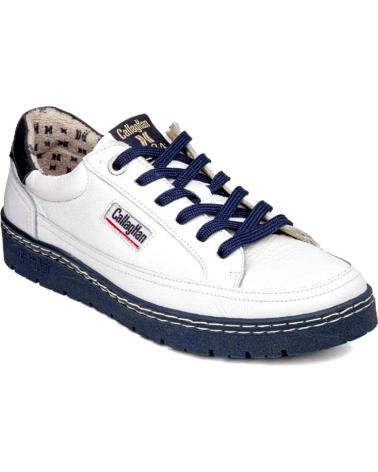 Sapatos de Homem CALLAGHAN ZAPATILLA PETETE 55210 BLANCA Y DE AZUL