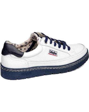 Sapatos de Homem CALLAGHAN ZAPATILLA PETETE 55210 BLANCA Y DE AZUL