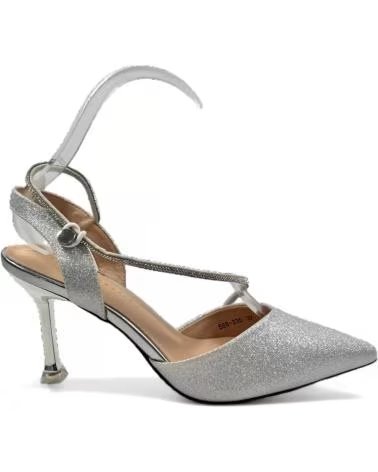 TIMBOS PARTY HIGH-HEEL SANDAL SILVER 128477 PLATEADO