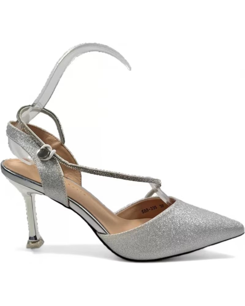 TIMBOS PARTY HIGH-HEEL SANDAL SILVER 128477 PLATEADO