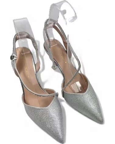 TIMBOS PARTY HIGH-HEEL SANDAL SILVER 128477 PLATEADO