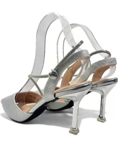 TIMBOS PARTY HIGH-HEEL SANDAL SILVER 128477 PLATEADO