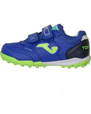 boy Trainers JOMA ZAPATILLAS TOP FLEX JR 2504 AZUL ROYAL TURF TPJS2504TFV FUTB NARANJA