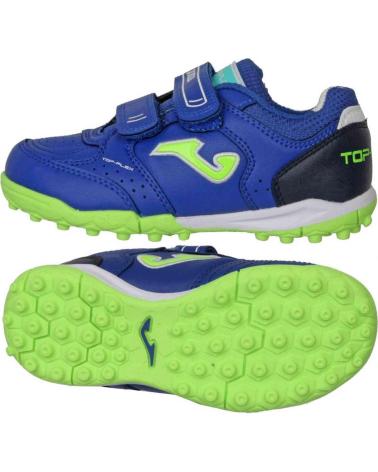 Sneaker für Junge JOMA ZAPATILLAS TOP FLEX JR 2504 AZUL ROYAL TURF TPJS2504TFV FUTB NARANJA