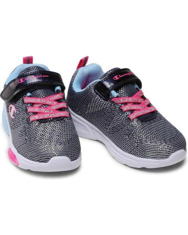 Esportes  de Menina CHAMPION ZAPATILLAS WAVE PLATEADO CON LUCES G PS S32132-CHA GRIS