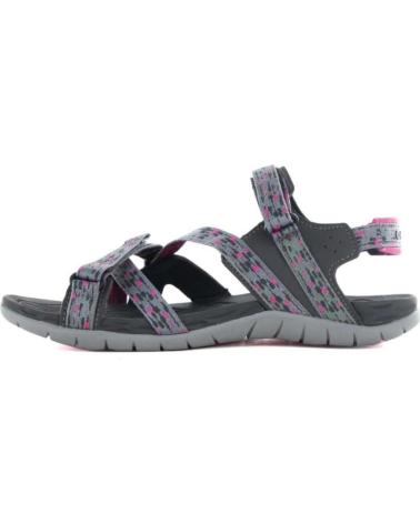 Tongs pour Femme HI-TEC SANDALIAS CLOUD CHARCOAL FUCSIA PURPURA O090085-002 MULTICOLOR