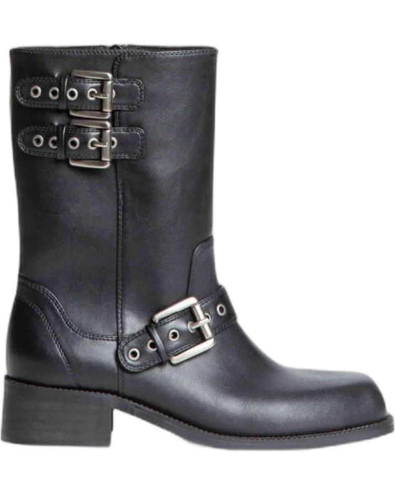 Boots für Damen CORINA BOTA BIKER PARA MUJER M4820 COLOR NEGRO