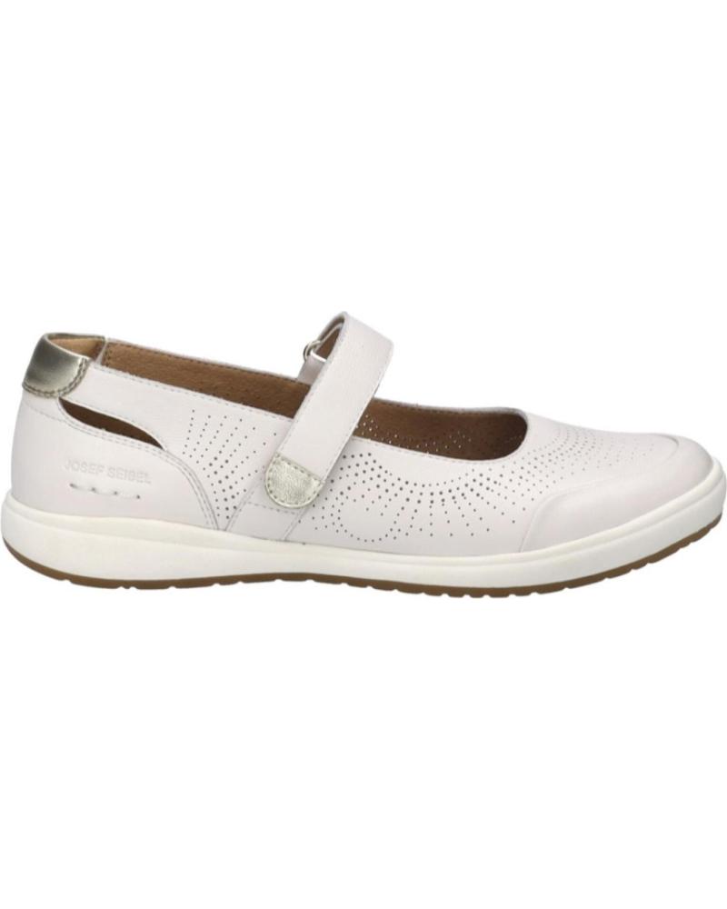 Woman Flat shoes JOSEP SEIBEL CAREN-68 PIEL BLANCA BLANCO