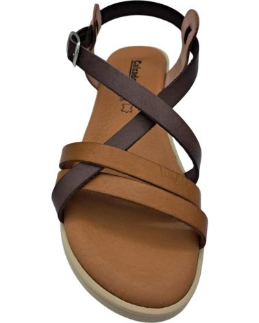 Sandali per Donna CALZADOMANIA SANDALIA PIEL MARRóN