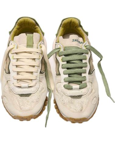 Esportes  de Mulher SATORISAN ZAPATILLAS CHACRONA METTA LINO WHITEWISP EN COLO VERDE
