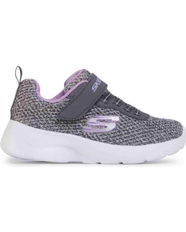 Sneaker für Mädchen SKECHERS ZAPATILLA DYNAMIGHT 2 0 LITE D GRI LAV VE 81319L-GYLV VARIOS COLORES