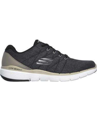 Sportivo per Uomo SKECHERS ZAPATILLA FLEX ADVANTAGE 3 0- STALLY NEGR 52957-BLK VARIOS COLORES