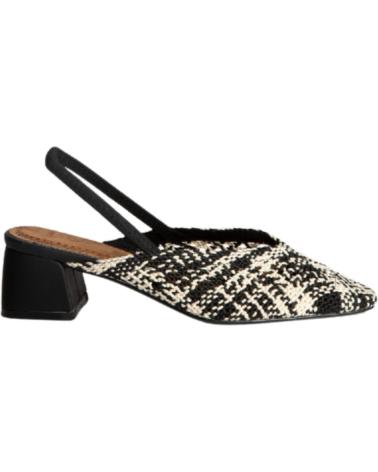 Woman Sandals CORINA ZAPATO DESTALONADO CON TACON MEDIO PARA MUJER M5327 NEGRO