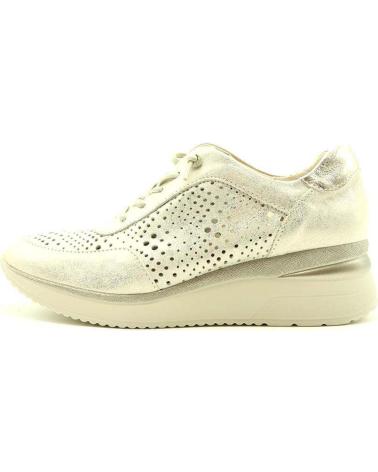 SNEAKERS COMFORT PITILLOS CON ZEPPA BASSA ORO METALLIZZATO MODELLO 10430 ORO