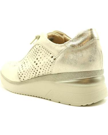 SNEAKERS COMFORT PITILLOS CON ZEPPA BASSA ORO METALLIZZATO MODELLO 10430 ORO