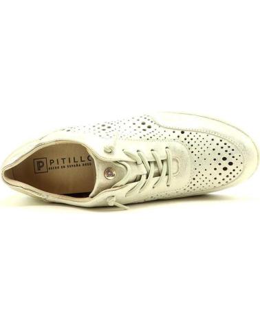 SNEAKERS COMFORT PITILLOS CON ZEPPA BASSA ORO METALLIZZATO MODELLO 10430 ORO