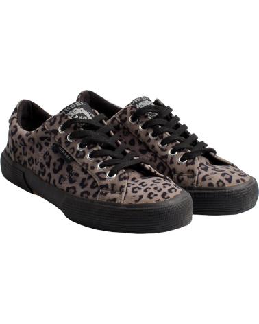 Sneaker für Damen DIESEL ZAPATILLAS URBANAS DE CORTE BAJO YKK-300-G PARA MUJER GRIS ANIMAL PRINT