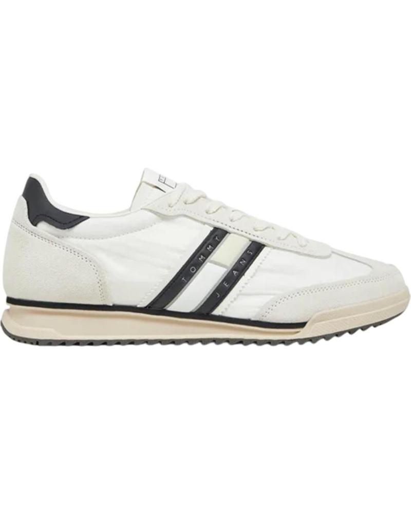 Sneaker für Herren TOMMY JEANS - ZAPATILLAS BLANCAS PARA HOMBRE - TJM RETRO RUNNER BLANCO