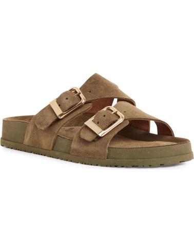 Woman Sandals TAMARIS MULE DOBLE HEBILLA 722 OLIVE