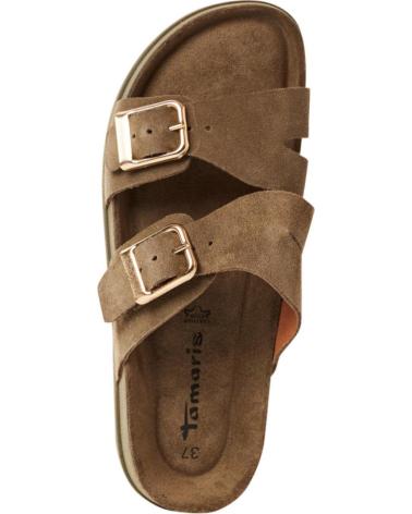 Woman Sandals TAMARIS MULE DOBLE HEBILLA 722 OLIVE
