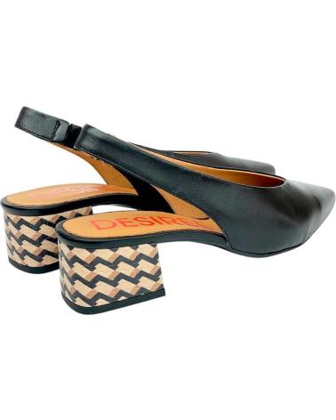 Sandali per Donna DESIREÉ ZAPATO DESIREE SHOES RABAT2 NEGRO