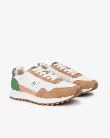 Zapatillas deporte de Mujer POPA ZAPATILLA LOTSE REJILLA VERDE MULTICOLOR