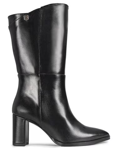 Botas de Mulher POPA BOTAS DE MUJER DE PIEL AGATHA CON TACON MEDIO NEGRO