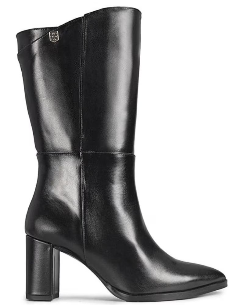 Botas de Mulher POPA BOTAS DE MUJER DE PIEL AGATHA CON TACON MEDIO NEGRO