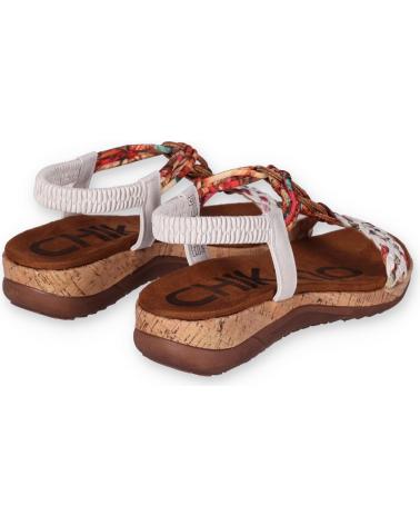 Sandálias de Mulher CHIKA10 SANDALIA CONFORT CON GOMAS ELASTICAS PARA MUJER RIG BLANCO