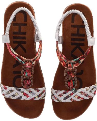 Sandálias de Mulher CHIKA10 SANDALIA CONFORT CON GOMAS ELASTICAS PARA MUJER RIG BLANCO