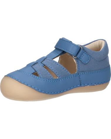 Sandales pour Garçon KICKERS 1201230-10-0 KICK SUSHYK SHEEP LTHCOTTON CANVAS 5 BLEU