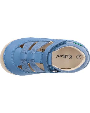 Sandales pour Garçon KICKERS 1201230-10-0 KICK SUSHYK SHEEP LTHCOTTON CANVAS 5 BLEU