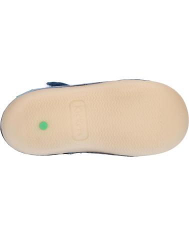 Sandales pour Garçon KICKERS 1201230-10-0 KICK SUSHYK SHEEP LTHCOTTON CANVAS 5 BLEU