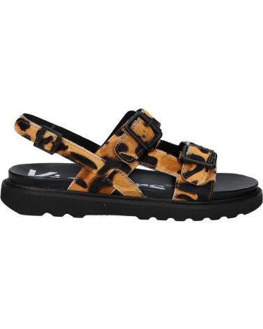 Sandalen für Damen kickers 1201803-50-0 NEOSUMMER PONY 116 CAMEL LEOPARD