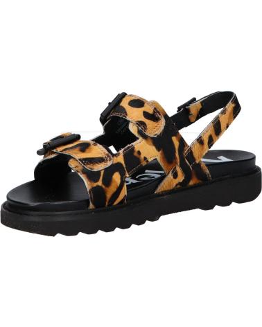 Sandalen für Damen kickers 1201803-50-0 NEOSUMMER PONY 116 CAMEL LEOPARD
