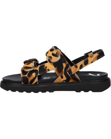 Sandalen für Damen kickers 1201803-50-0 NEOSUMMER PONY 116 CAMEL LEOPARD