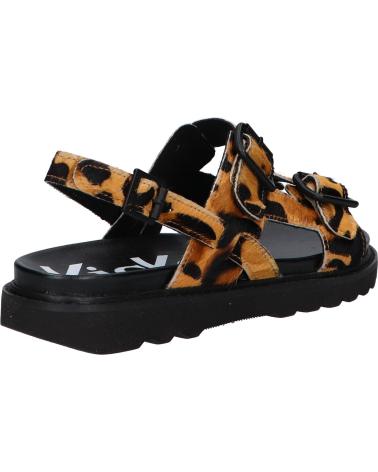 Sandalen für Damen kickers 1201803-50-0 NEOSUMMER PONY 116 CAMEL LEOPARD
