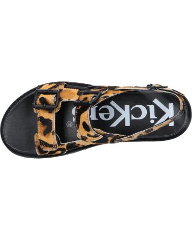 Sandalen für Damen kickers 1201803-50-0 NEOSUMMER PONY 116 CAMEL LEOPARD