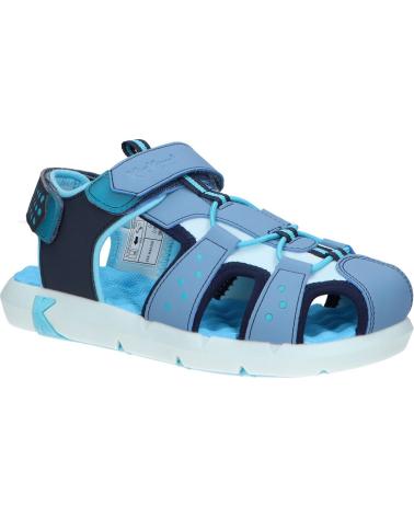 Sandalen für Junge KICKERS 1202300-30-0 JUMANGE PU NYLON 53 BLEU BLEU MARIN