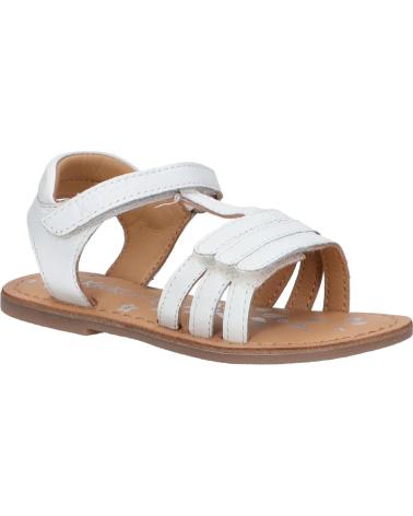 Sandalen für Mädchen KICKERS 1202383-30-0 DIAMANTO SHEEP NAPPA 3 BLANC