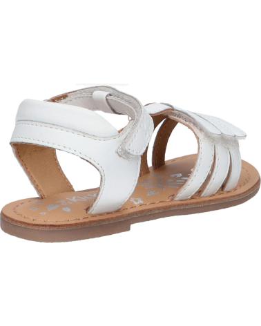 Sandalen für Mädchen KICKERS 1202383-30-0 DIAMANTO SHEEP NAPPA 3 BLANC