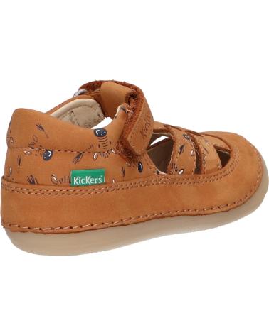 Sandali per Bambino KICKERS 1215020-10-0 KICK SUSHYK LT GOLF NUBUCKPRINT 116 CAMEL IMPRIME Z