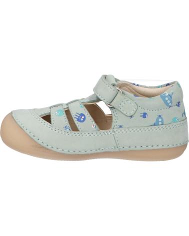 Sandali per Bambino KICKERS 1215021-10-0 KICK SUSHYK LT GOLF NUBUCKPRINT 63 VERT CELADON IM